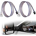 Sousery Tow Mirrors Wiring Harness Compatible with Chevrolet Chevy Silverado GMC Sierra 1500 2500 HD Sierra Truck 2014-2018 Cargo Running Turn Signals Light(2PCS)