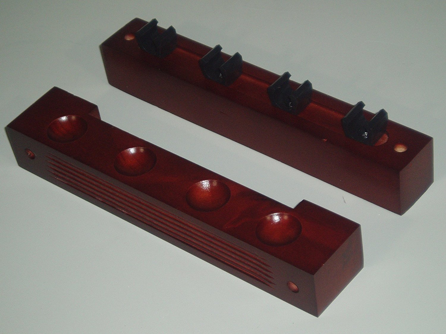 Buy SGL 2 Mahogany Pool / Snooker Cue Rack Holds 4 Cues Online at Low