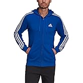 adidas mens Essentials French Terry 3-stripes Full-zip Hoodie