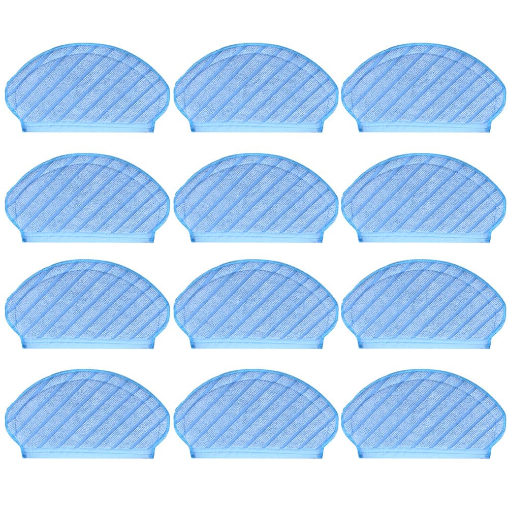 neutop Microfiber Mopping Pads Mop Cloths Replacement Compatible with Ecovacs Deebot OZMO 920, 950, T5, T5 Max, N7, Robot Vacuums, 12-Pack.