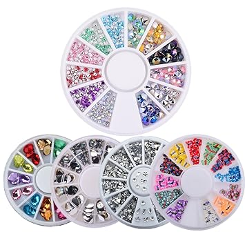 Amazoncom Mezerdoo Butterfly Nail Decoration Wheel