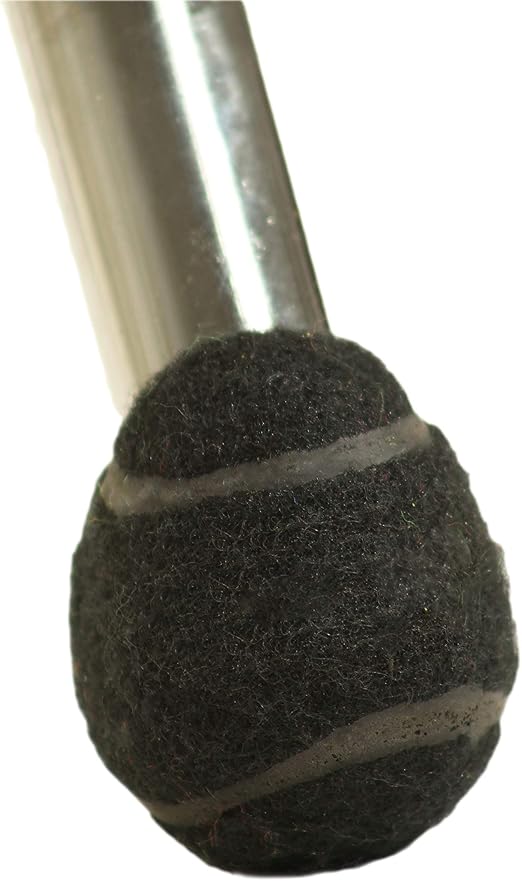 Furniture Footies Smaller 2.4 Inch Black Precut Tennis Ball Chair Desk