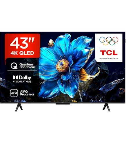 TCL 43インチ 4Kテレビ 高画質QLED Pro Dolby ATMOS Amazon.com: TCL 43-Inch QLED Pro 4K Smart Google TV Bundle