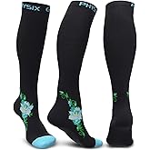 Physix Gear Compression Socks 20-30 mmHg - Men & Women - Running, Nurses, Shin Splints, Flight, Travel