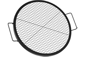 onlyfire X-Marks Fire Pit Grill Cooking Grate, Outdoor Campfire BBQ Grill, Round BBQ Grate Equipment - 24 Inch