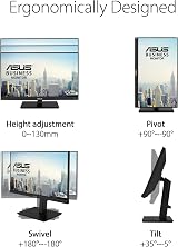 ASUS BE24ECSBT 24 Inch Full HD 1920x1080 IPS Touch Monitor USB-C DP Daisy Chain view 4