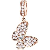 GEMDAZZ 925 Sterling Silver Valentines Day Charms Heart Charms, I Love You to The Moon and Back Pendant, Cupid Arrow and 4 Leaf Clover Beads fit European Bracelets, Gift for Lover/Wife/Girls