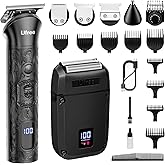 Ufree Beard Trimmer for Men, Foil Shaver Electric Razor, Shavers for Body Face Nose Ear, Cordless Hair Trimmer, Professional Hair Clippers, Mustache Grooming Kit Birthday Gifts for Men