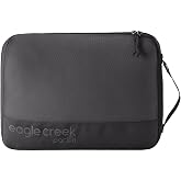 Eagle Creek Pack-It Reveal Cube, Medium, Black | Lightweight Packing Cube for Optimizing Luggage Space, Easy to Carry, Breathable Mesh Panel, Easy Grab Zipper
