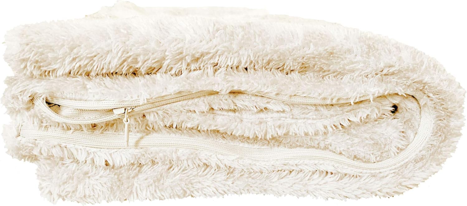 AUCOCU Extra Soft Body Pillow Cover, Sherpa/Microplush Material, 20x54 Inches, Zipper Closure (Gray): Home & Kitchen