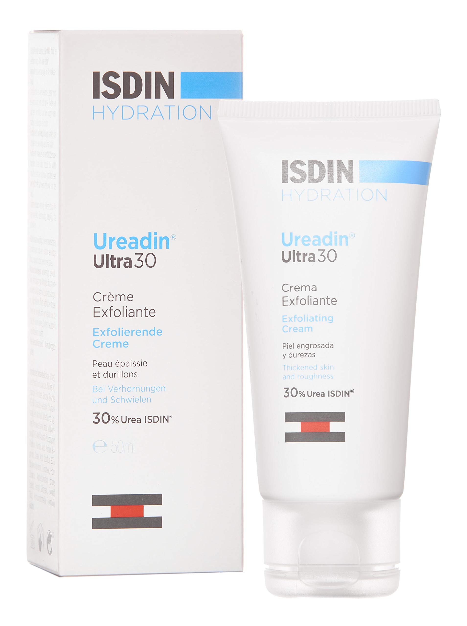 ISDIN Ureadin Ultra 30 Emollient Cream 50ml, Very dry and flaky skin | Maximum hydration and helps relieve itching
