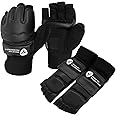 Taekwondo Sparring Gear Gloves Hand and Foot Protectors White Protective Guards Set for Boxing Kickboxing Fit Adult Men Women Kids Training