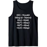 Funny Programming Coding Algorithm Big O Notation Developer Tank Top