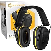EARMOR Upgrade M300L Shooting Ear Protection Safety Earmuffs for Gun Range, NRR 27dB Noise Cancelling Hearing Protection Ear Muffs with Low-Profile Earcups, Compact Foldable for Shooting, Hunting
