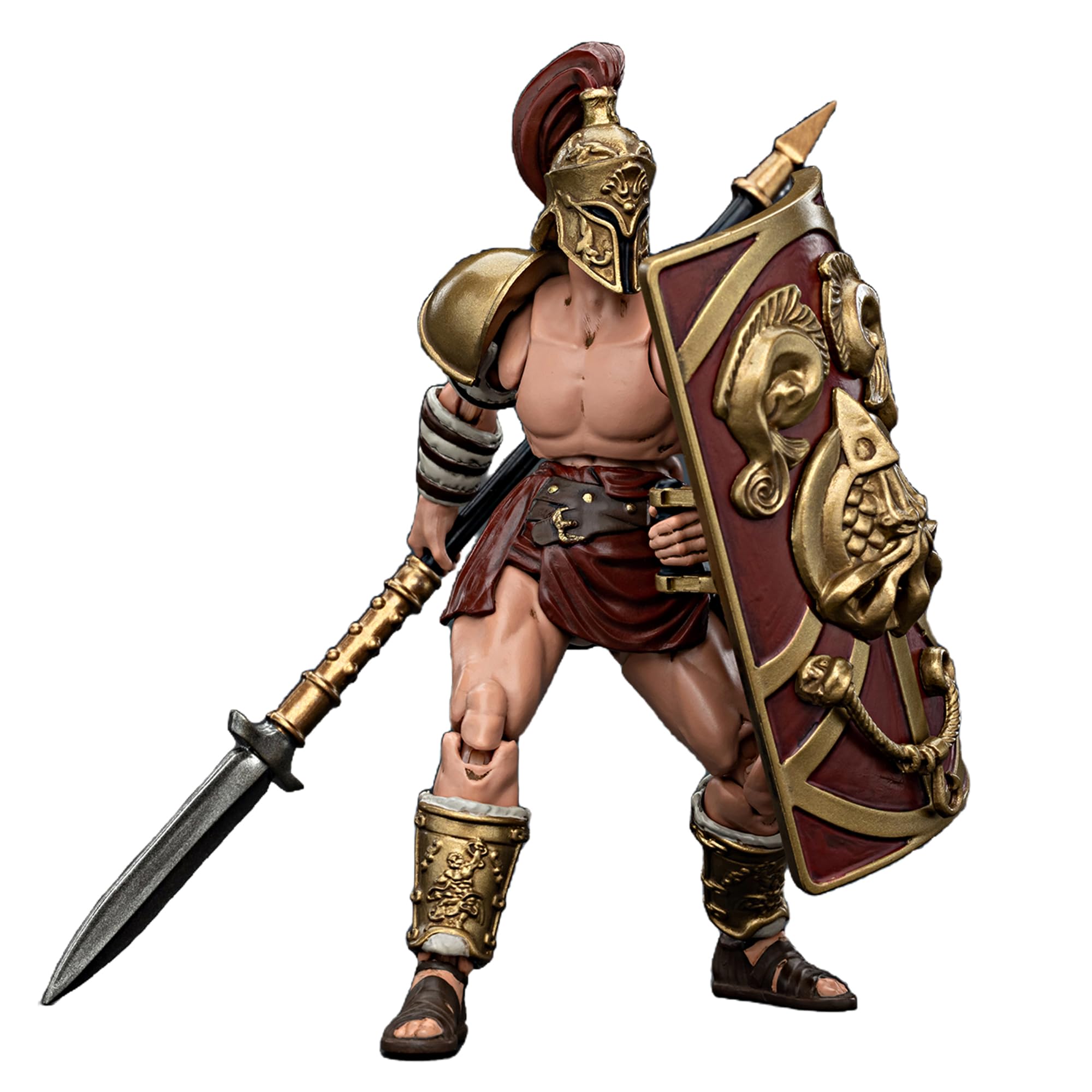TOYVERSE Joytoy 1/18 Action Figure Strife, Roman Gladiator Hasta Gladiator, Mobile Joints Character Model, 10.8 cm, 15 Years and Older
