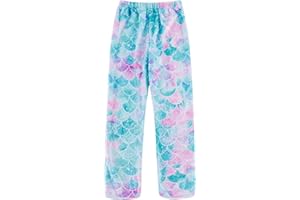 Funnycokid Girl Pajama Pants Kid Fleece Sleepwear Flannel Pajama Bottoms Loose Sleepwear 5-16 Years