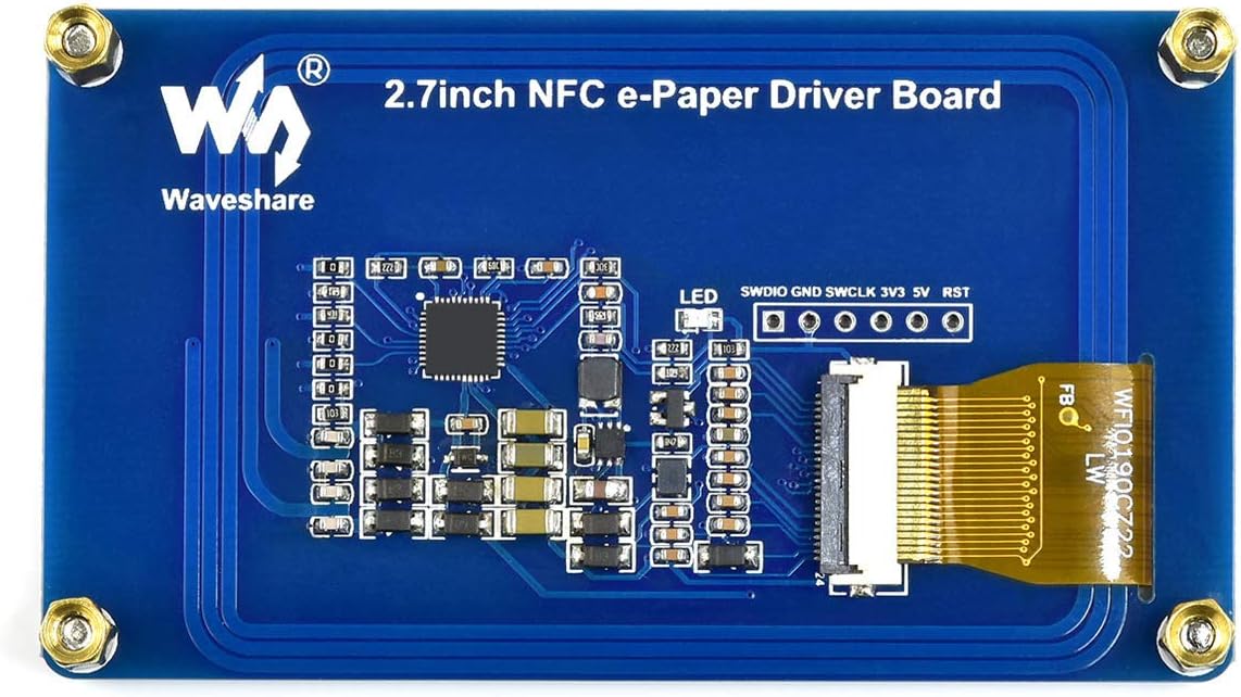 Waveshare 2.7inch Passive NFC-Powered E-Paper Module, Wireless Powering & Data Transfer, Black White, 264x176 Pixels - Image 3