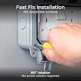 BG Electrical Storm Outdoor Double Switched Socket IP66 Grey 13A WP22 view 4