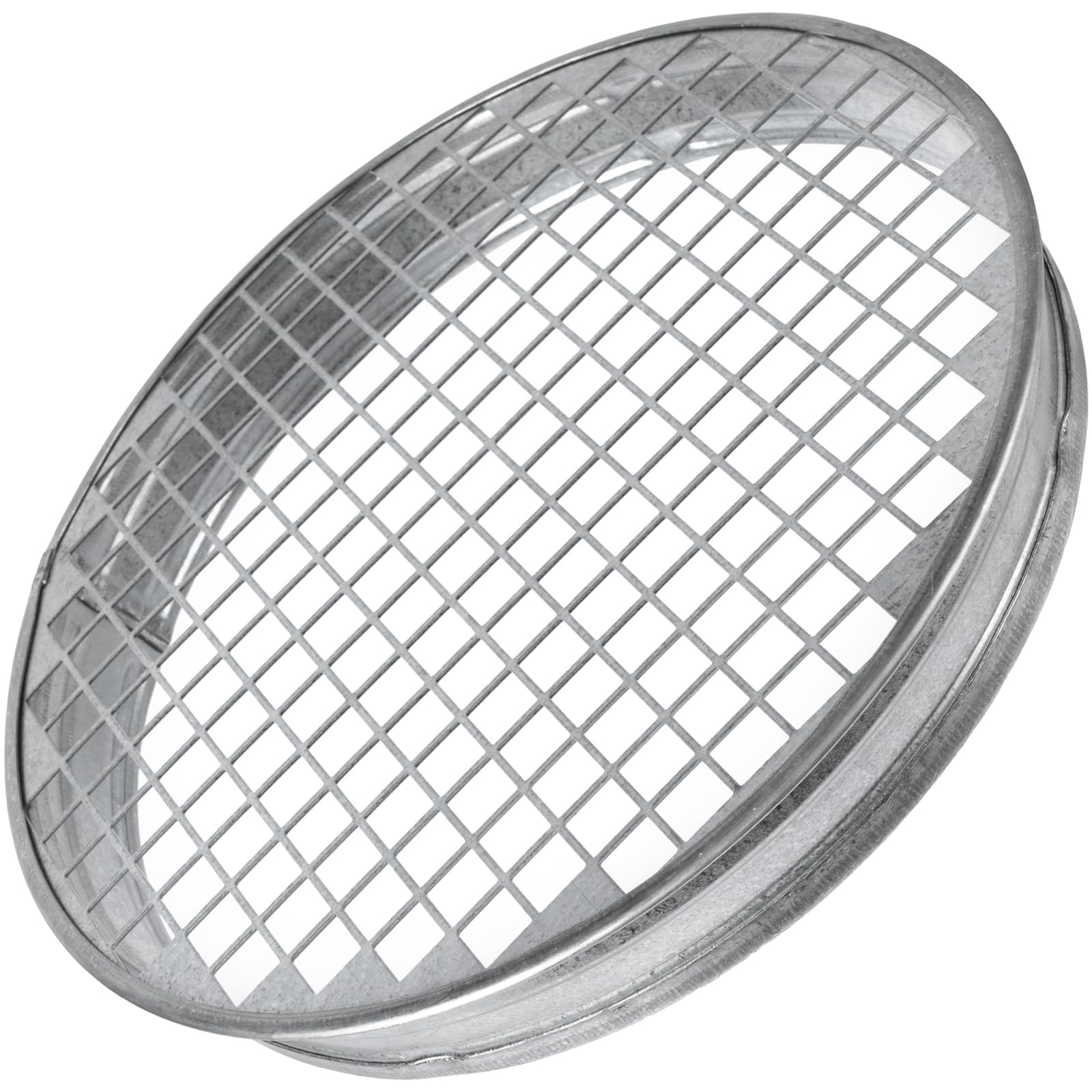 Photo 1 of ECOPRO VENT 8" Inch Galvanized Ducting Take-Off End Cap with Protective Metal Mesh Screen - Male Connection. Round Pipe Ventilation Plug. Easy Push-Fit Installation for Enhanced HVAC Efficiency