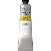 Winsor &amp; Newton Galeria Acrylic Color, 200ml Tube, Titanium White | Introductory Acrylic Paint made with Professional Pigments, Perfect for Beginners, Buttery Texture, High Tinting Strength