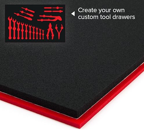 U Cut Custom Foam Organizers For Toolbox Drawers 16 X22 Black