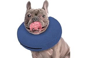 Supet Inflatable Dog Cone Collar for Dogs to Stop Licking, Dog Donut Collar After Surgery, Soft Pet Cone for Small Medium Large Dogs