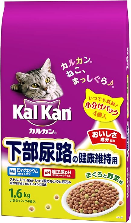 カルカン ドライ 下部尿路の健康維持用 まぐろと野菜味 キャットフード 成猫用 1 6kg カルカン ドライ 通販 Amazon