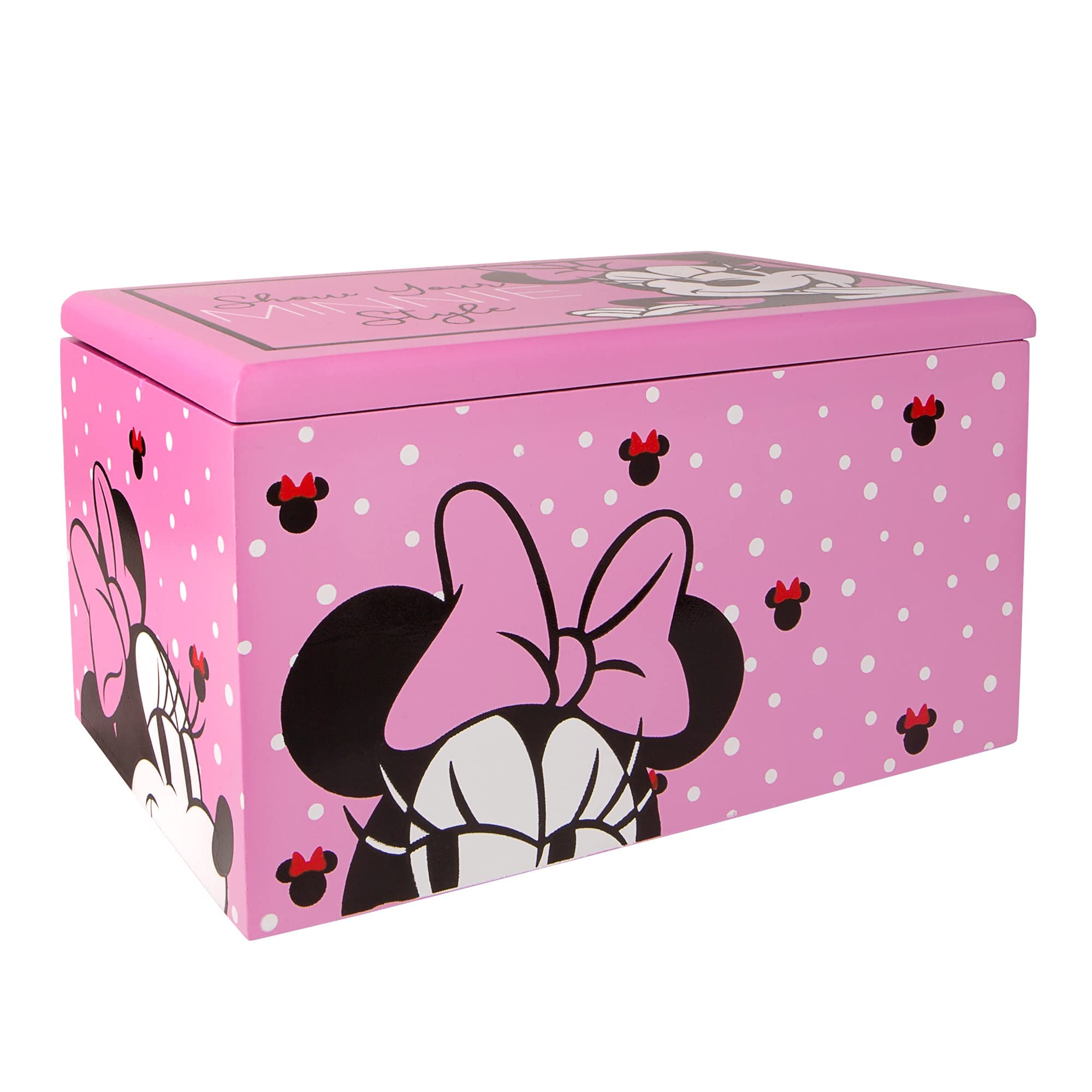 Disney Minnie Mouse Jewelry Box, Show Your Minnie Style Jewelry Organizer