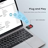 KOOTION 64 GB USB 3.0 Flash Drive Retractable Memory Stick with LED Indicator view 3