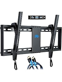 Mounting Dream MD2268-LK Tilt TV Wall Mount Bracket For Most of 37-70 Inches TVs with VESA 200x100 To 600x400mm and Loading Capacity 132 lbs, Fits 16", 18", 24" Studs