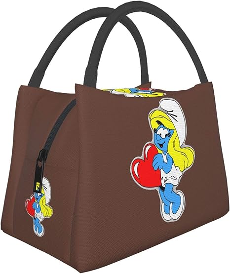 Amazon 保冷ランチバッグ おしゃれ人気スマーフ 弁当バッグ 大容量 食品収納 保温 断熱 大容量 高級 漏れ防止 耐衝撃 通勤 旅行 保温バッグ ランチバッグ ランチ巾着 ランチベルト オンライン通販