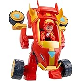 Marvel Iron Man and his Awesome Friends 2-in-1 Mech Suit & Vehicle, Action Figure & Toy Vehicle Set, 3-Inch-Scale Super Hero Toys, Ages 3+