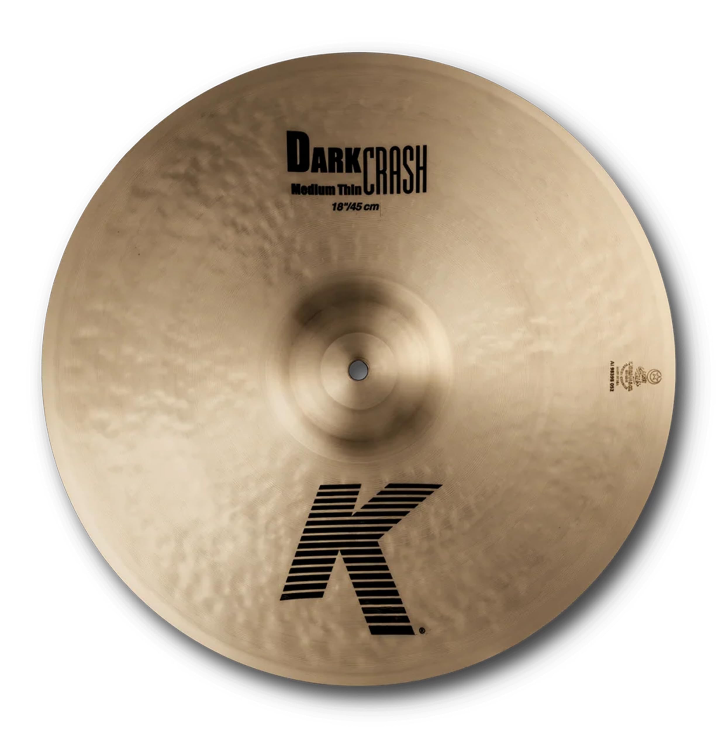 Zildjian K' Dark Crash Medium Thin 18", Traditional Finish - Crash Cymbal