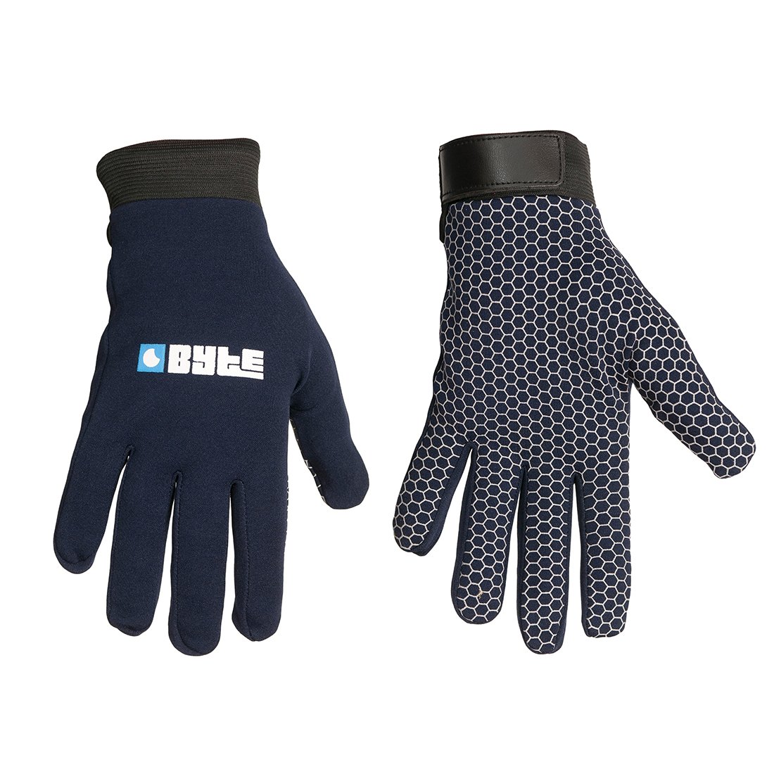 Byte Field Hockey Skinfit Gloves (Navy XS)
