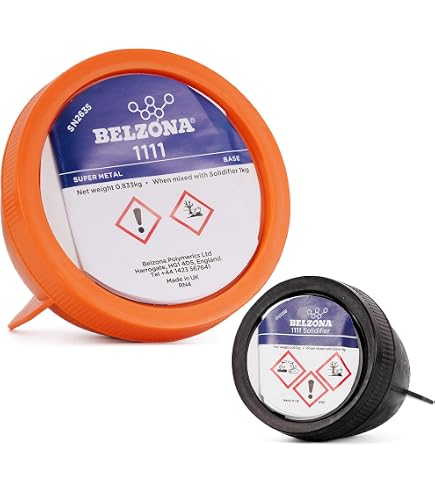 Belzona 1221 Super E-Metal 125g Kit – Schnelles Reparaturkomposit Für Metallrohre & Tanks, Silikonstahlverstärktes Epoxidharz, 2K-Notfallreparatur (Basis 83g + Härter 42g