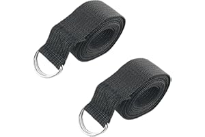 WHYHKJ 2PCS Black Flag Football Belts Web Football Belt Long Belt D Ring Belts for Men Women Young Boys Kids Girls Football F