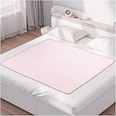 Bed Pads for Incontinence Washable, 40"x55" Large Reusable Waterproof Soft Wetting Underpad for Adults, Elderly, Seniors, Women, Kids & Pets, Machine Washable Pad for Bed, Sofa-Pink