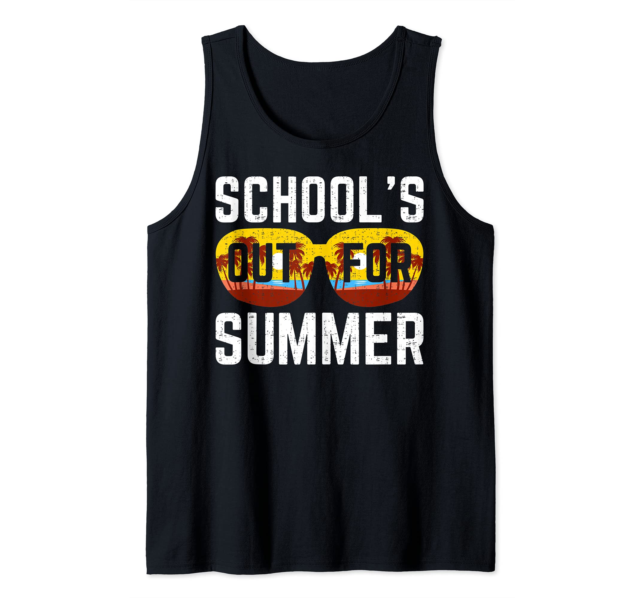 schools out for summer last day of school year teacher art Tank Top