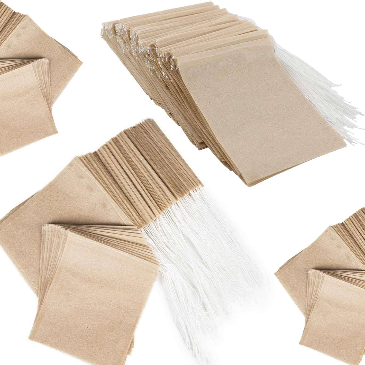 NEPAK 600PCS Disposable Tea Filter Bags Unbleached,Paper Tea Filter