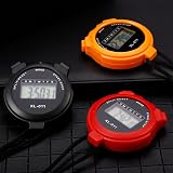 Dacitiery 3 Pcs Sports Stopwatch Timer Lap Split Digital Countdown Alarm Clock view 6