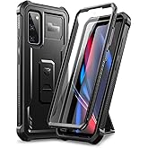 Dexnor for Samsung Galaxy S20 FE Case, [Built in Screen Protector and Kickstand] Heavy Duty Military Grade Protection Shockproof Protective Cover for Samsung Galaxy S20 FE 5G, 6.5 inch Black