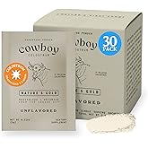 COWBOY COLOSTRUM Powder Travel Packs - Bovine Colostrum Powder - First Day Milking Whole Colostrum - Grass Fed Colostrum Supplement for Gut Health, Immunity, Skin & Hair (Unflavored, 30 Servings)