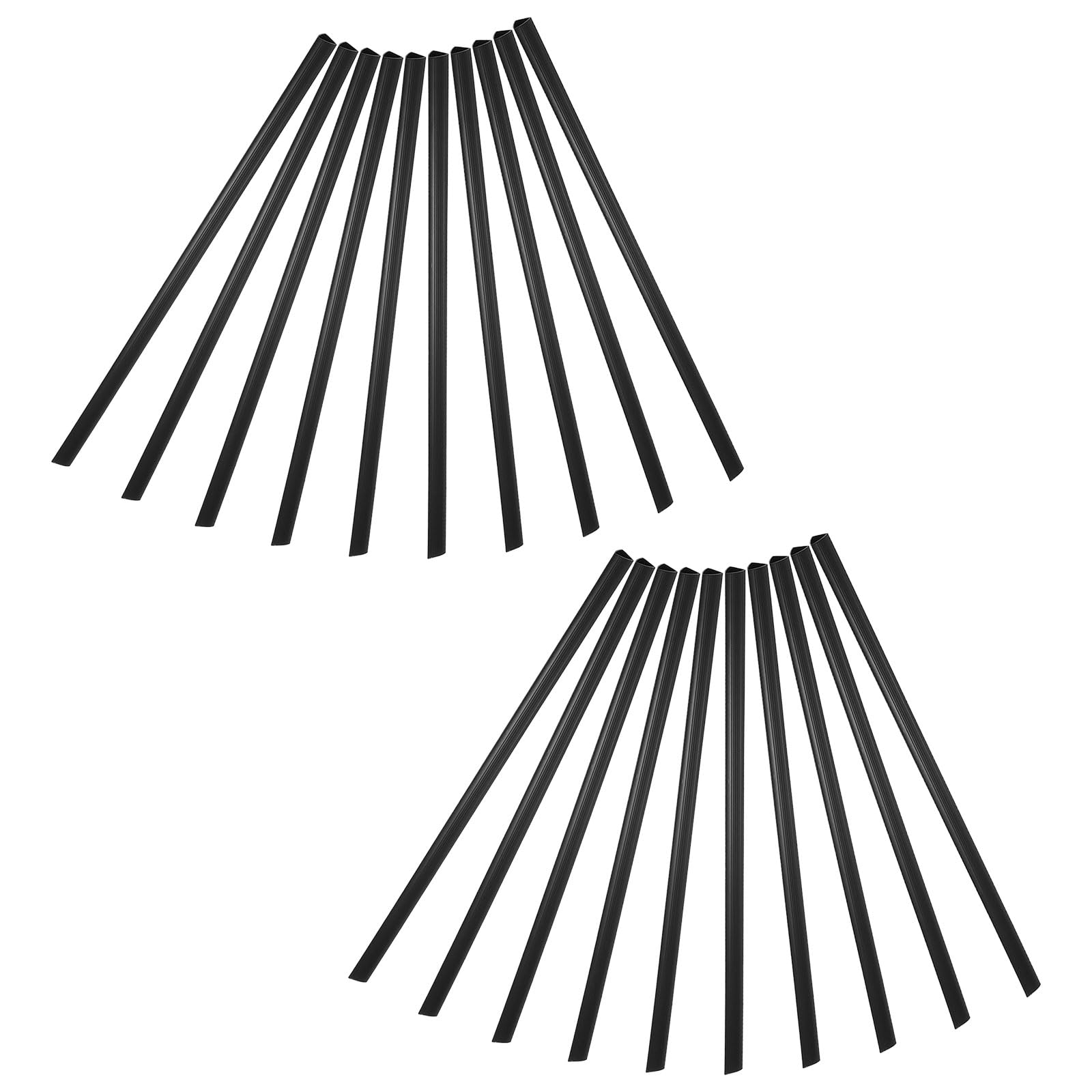 Photo 1 of PATIKIL 10mm Binding Bars, 20 Pcs Plastic Binding Bars Slide Grip 70 Sheets Capacity A4 Binding Bars for Report Cover Office Study, Black