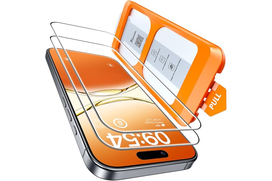 TOCOL for iPhone 17 Screen Protector 6.3 inch 9H Hardness Military Gra…