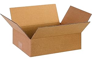 PARTNERS BRAND 13 x 10 x 4 Corrugated Cardboard Boxes, Flat 13"L x 10"W x 4"H, Pack of 25 | Shipping, Packaging, Moving, Storage Box for Home or Business, Strong Wholesale Bulk Boxes