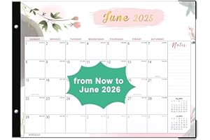 KOPEESY Large Desk Calendar 2025-2026 - From Now to June 2026, 22 x 17 Desk top Calendar for Planning and Organizing In Your Family, School or Office