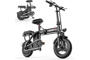 ASKGO Electric Bike for Adults, Folding Electric Bike, 500W Motor, Up to 20/25 MPH and 20/30 Miles Long Range, 48V 10AH/13AH/15AH Removable Battery, Electric Mini Bike, UL 2849 Certified