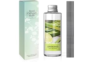 SCENTORINI Reed Diffuser Oil Refill, Lemongrass Diffuser Oil 6.76 Fl Oz, Natural Scented Essential Oil Refill Long Lasting Ho