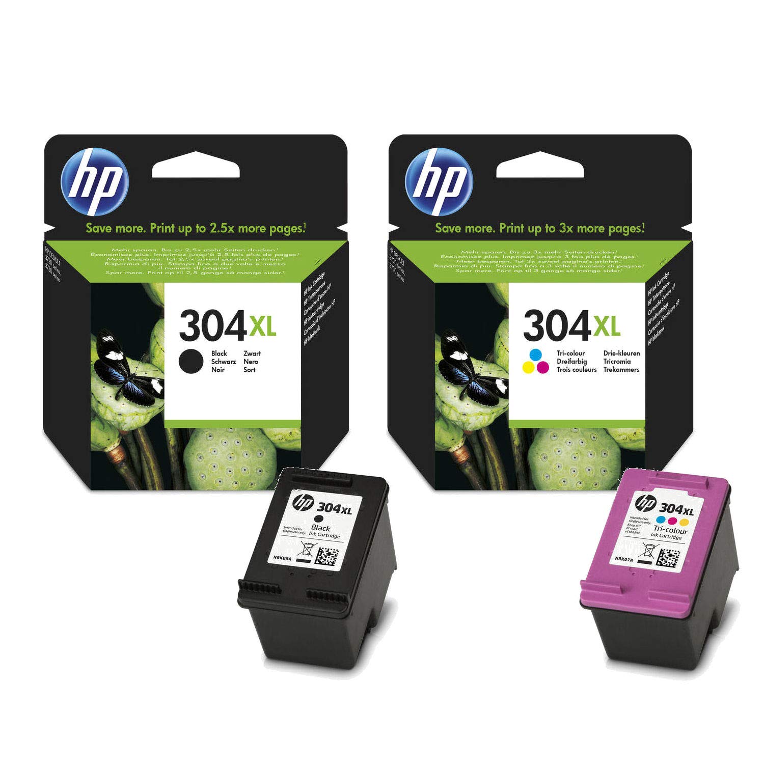 HP 304XL Black & Colour Ink Cartridge