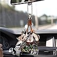 Talataca Duck Hunting 2D Flat Car Rear View Mirror Accessories Christmas Tree Ornament Decoration Hanging Charm Interior Rearview Pendant Decor Gift